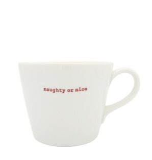 Day and Age Bucket Mug - naughty or nice